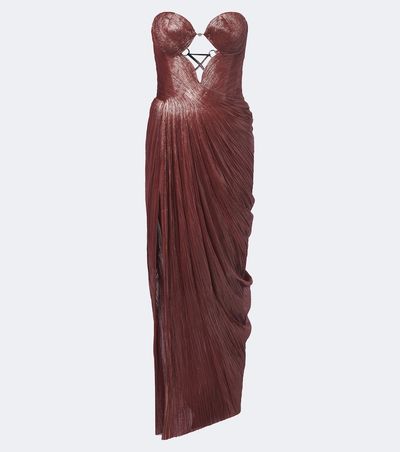 Maria Lucia Hohan Maria Lucia Hohan Huda metallic corset gown