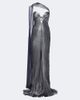 Maria Lucia Hohan Maria Lucia Hohan Morgan scarf-detail pleated silk bustier gown - 1