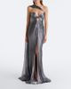 Maria Lucia Hohan Maria Lucia Hohan Morgan scarf-detail pleated silk bustier gown - 2