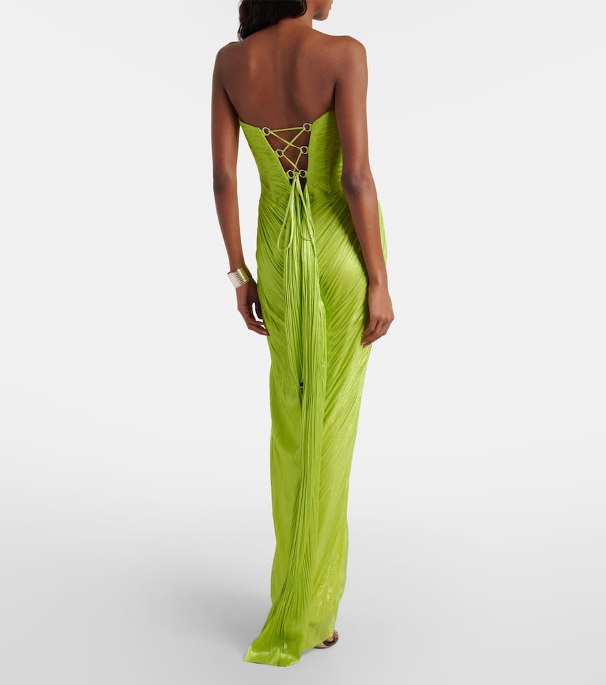 maria lucia hohan sada chiffon dress in green Maria Lucia Hohan Green Dress