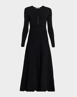 MARIA MCMANUS Button-Front Maxi Dress