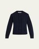 MARIA MCMANUS Cashmere and Cotton Ladder Stitch-Trim Cardigan - 1