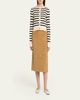 MARIA MCMANUS Cashmere and Cotton Stripe Petite Fringe-Trim Cardigan - 2
