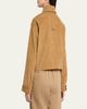 MARIA MCMANUS Corduroy Cropped A-Line Jacket - 3