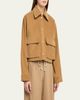 MARIA MCMANUS Corduroy Cropped A-Line Jacket - 4
