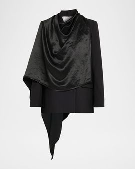 MARIA MCMANUS Double-Breasted Cloak Blazer