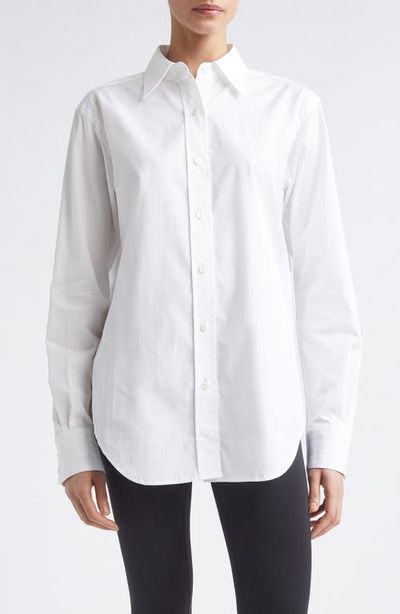 Maria McManus Maria McManus Slim Fit Organic Cotton Tunic Button-Up Shirt