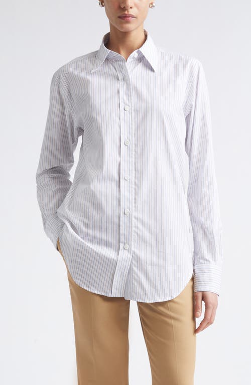 Maria McManus Maria McManus Stripe Organic Cotton Button-Up Tunic Shirt