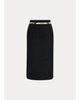 MARIA MCMANUS Snake-Print Blocked Tweed Midi Pencil Skirt - 1