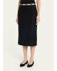 MARIA MCMANUS Snake-Print Blocked Tweed Midi Pencil Skirt - 4