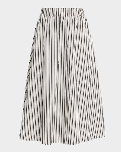 MARIA MCMANUS Striped Cotton Midi Circle Skirt