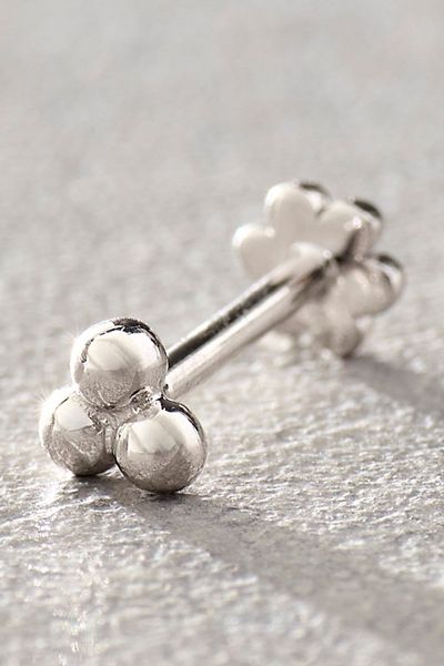 Maria Tash Maria Tash Ball Trinity 3mm Stud Earring