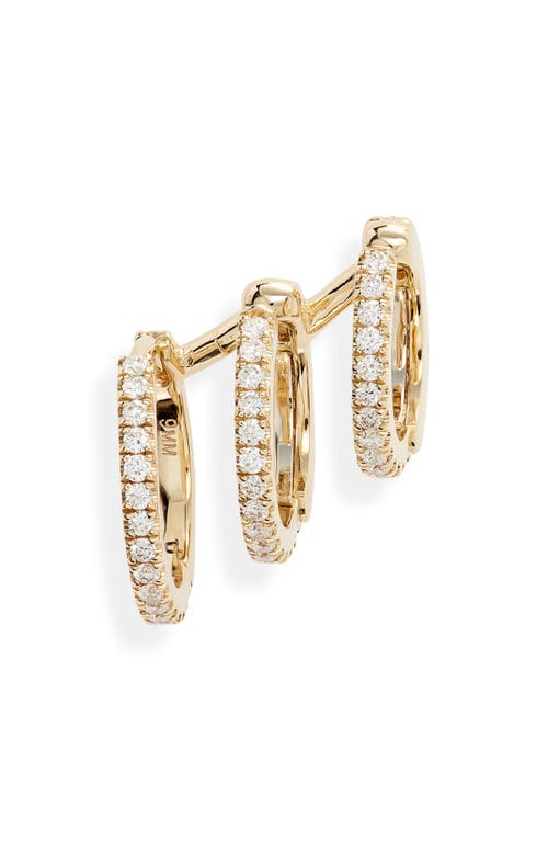MARIA TASH Maria Tash Diamond Eternity Triple Linked Hoop Earring and Cuff