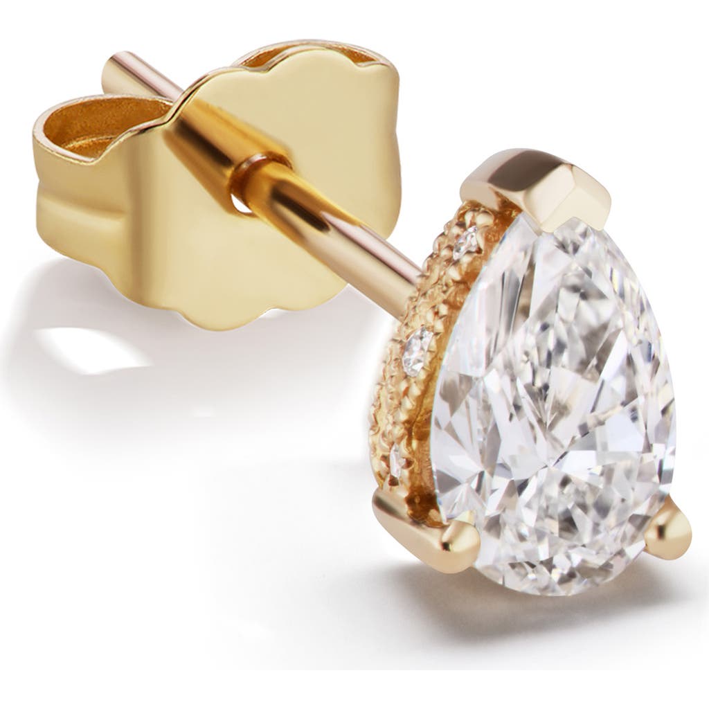 MARIA TASH Maria Tash Diamond Pear Stud Earring