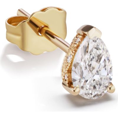 MARIA TASH Maria Tash Diamond Pear Stud Earring