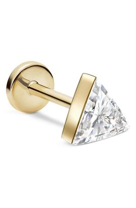 MARIA TASH MARIA TASH Diamond Triangle Single Stud Earring