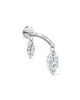 MARIA TASH MARIA TASH Floating Double Marquise Diamond Single Stud Earring - 1