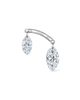 MARIA TASH MARIA TASH Floating Double Marquise Diamond Single Stud Earring - 3