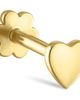 MARIA TASH MARIA TASH Heart Threaded Stud Earring - 1