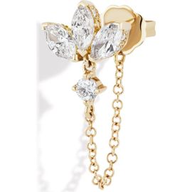 MARIA TASH Maria Tash Lotus Chain Wrap Stud Earring