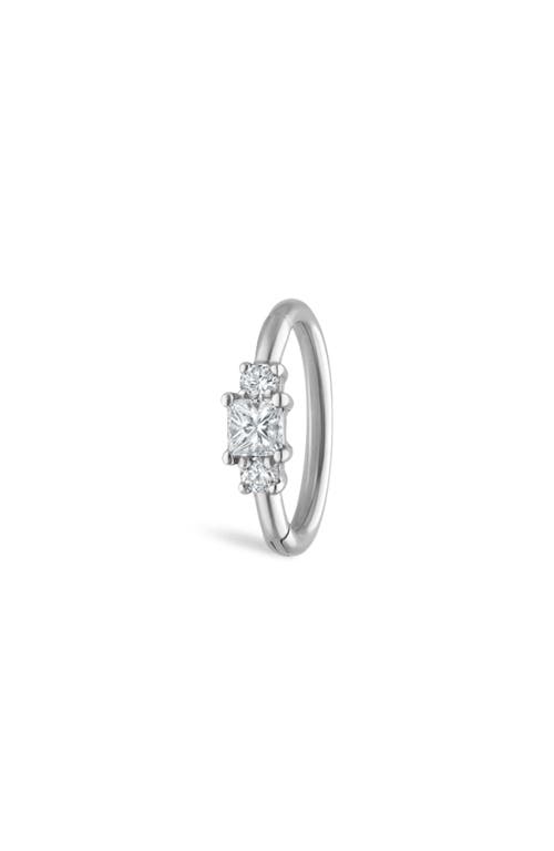 MARIA TASH MARIA TASH Princess Cut Diamond Clicker Earring