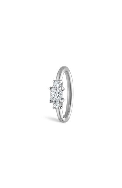 MARIA TASH MARIA TASH Princess Cut Diamond Clicker Earring