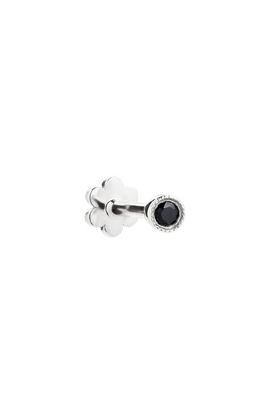 MARIA TASH MARIA TASH Scalloped Black Diamond Stud Earring