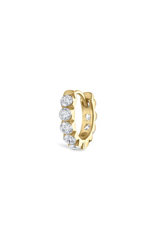 MARIA TASH MARIA TASH Single Diamond Eternity Hoop Earring