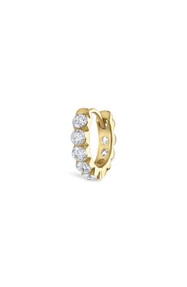 MARIA TASH MARIA TASH Single Diamond Eternity Hoop Earring