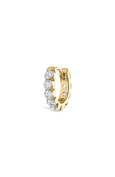 MARIA TASH MARIA TASH Single Diamond Eternity Hoop Earring