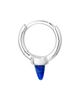 MARIA TASH Maria Tash Single Short Lapis Spike Hoop Earring - 4