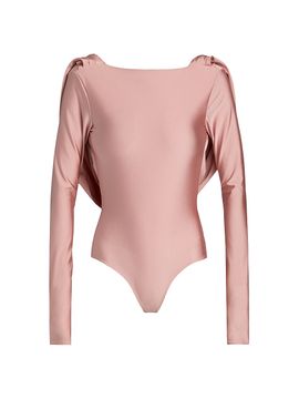 Mariandree Gaitan Women's Identity Eda Draped Bodysuit