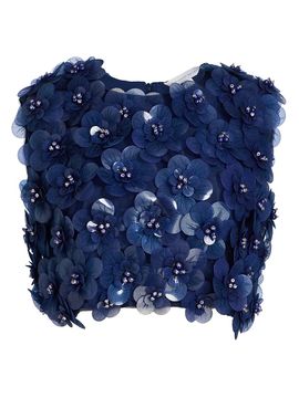 Mariandree Gaitan Women's Identity Melanie Floral Appliqué Top