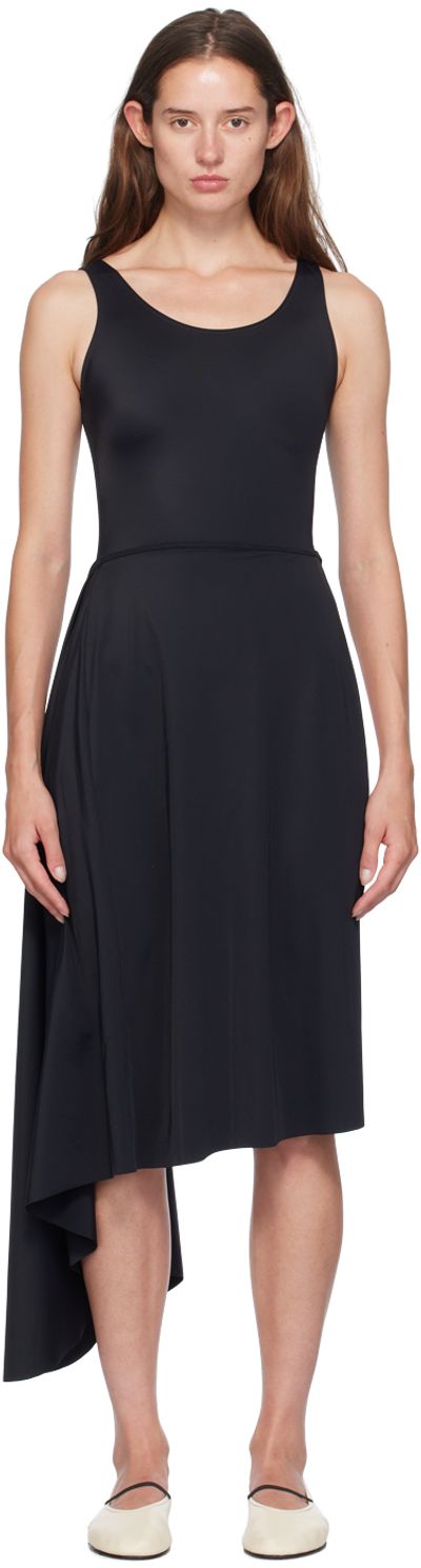 MARIE ADAM-LEENAERDT MARIE ADAM-LEENAERDT Black 'Bathingsuit' Pareo Midi Dress
