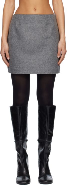 MARIE ADAM-LEENAERDT MARIE ADAM-LEENAERDT Gray Base Miniskirt