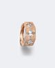 Marie Lichtenberg Marie Lichtenberg Ecrou 18kt rose gold single hoop earring with diamonds - 1
