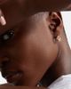 Marie Lichtenberg Marie Lichtenberg Ecrou 18kt rose gold single hoop earring with diamonds - 3