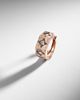 Marie Lichtenberg Marie Lichtenberg Ecrou 18kt rose gold single hoop earring with diamonds - 5