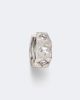 Marie Lichtenberg Marie Lichtenberg Ecrou 18kt white gold single hoop earring with diamonds - 1