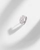 Marie Lichtenberg Marie Lichtenberg Ecrou 18kt white gold single hoop earring with diamonds - 5
