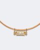 Marie Lichtenberg Marie Lichtenberg Love Smash 18kt gold and leather pendant necklace with diamond - 4