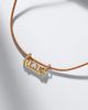 Marie Lichtenberg Marie Lichtenberg Love Smash 18kt gold and leather pendant necklace with diamond - 5