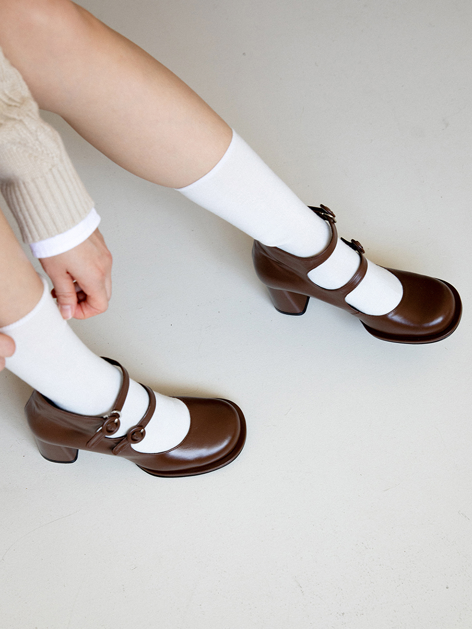 Marie mon dieu Dallas Mary Jane Pumps_2 Colors