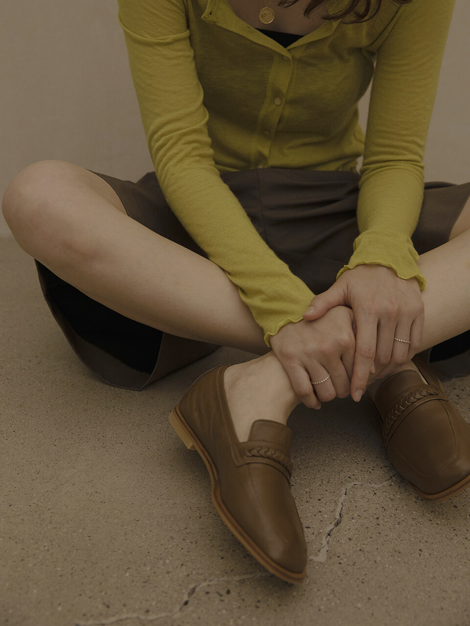 Marie mon dieu Margaret Leather Loafer