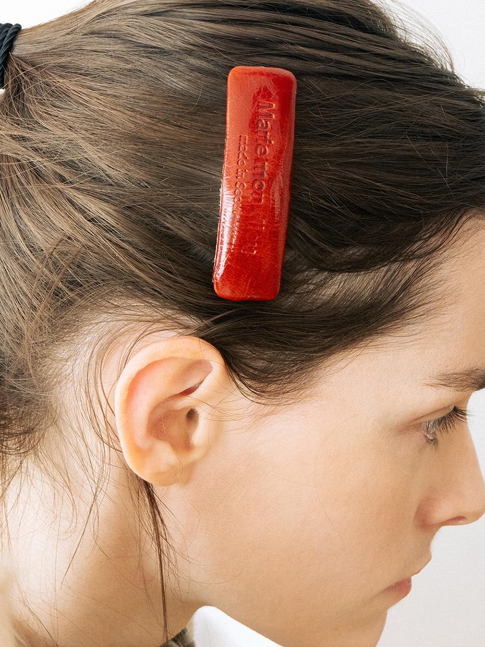 Marie mon dieu mentos leather hair pin _3colors