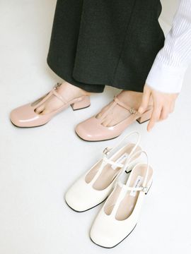 Marie mon dieu Portene Mary Jane Slingback Pumps (4 Colors)