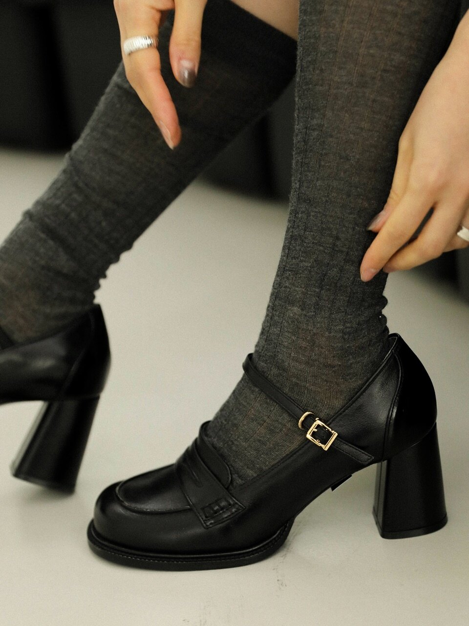 Marie mon dieu Tie Strap Pumps_3 Colors