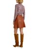 Marie Oliver Marie Oliver Crawford Paneled Faux Leather Skirt - 3