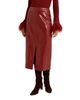 Marie Oliver Marie Oliver Elliott Straight Faux Leather Skirt - 2