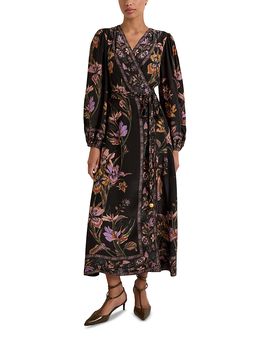 Marie Oliver Marie Oliver Everette Belted Midi Wrap Dress